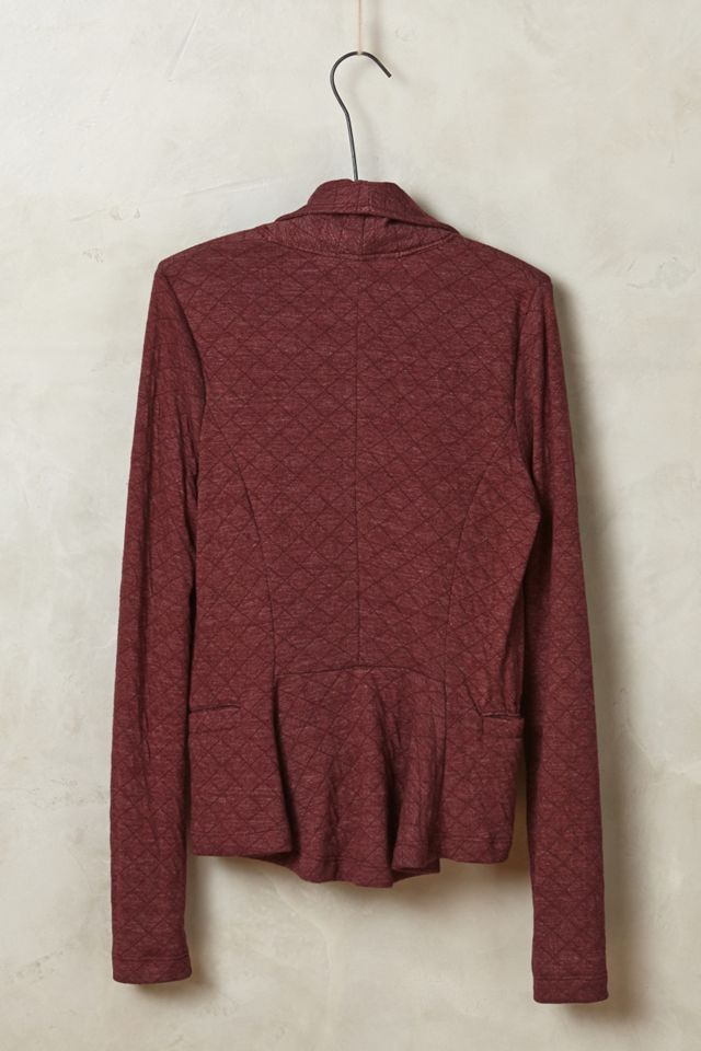 Peplum Knit Blazer #1
