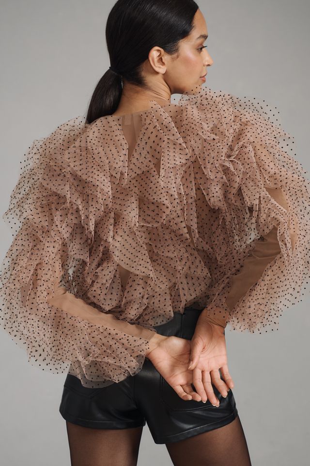 Dolan Left Coast Tulle Cropped Jacket #1