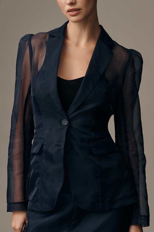 Dolan Left Coast Sheer Organza Blazer