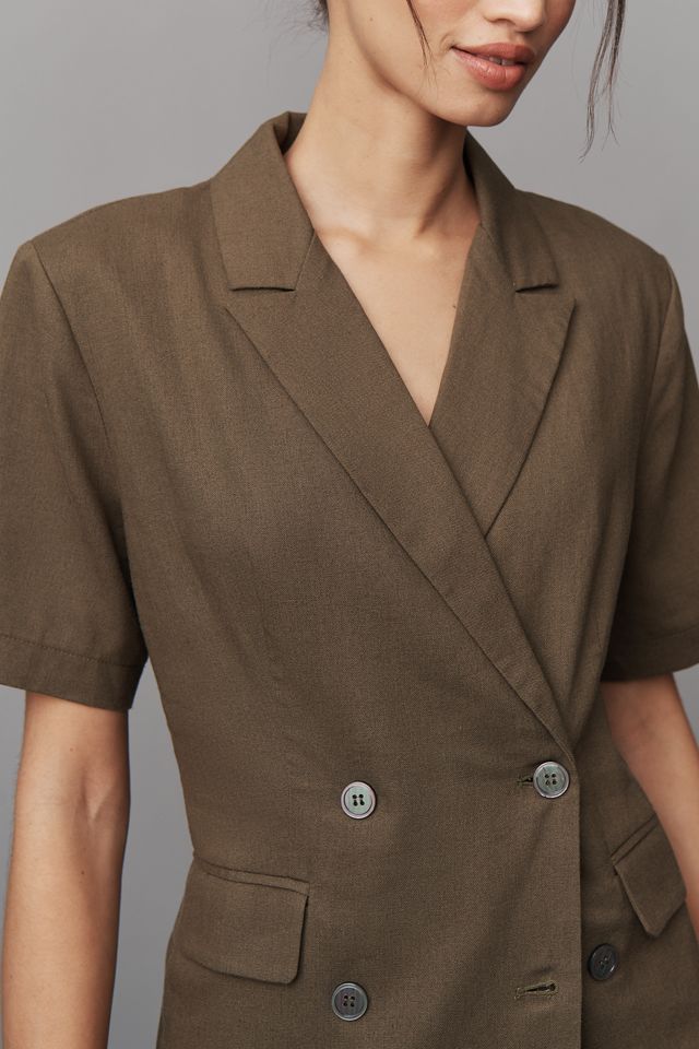 Dolan Left Coast Short-Sleeve Linen Blend Blazer #3