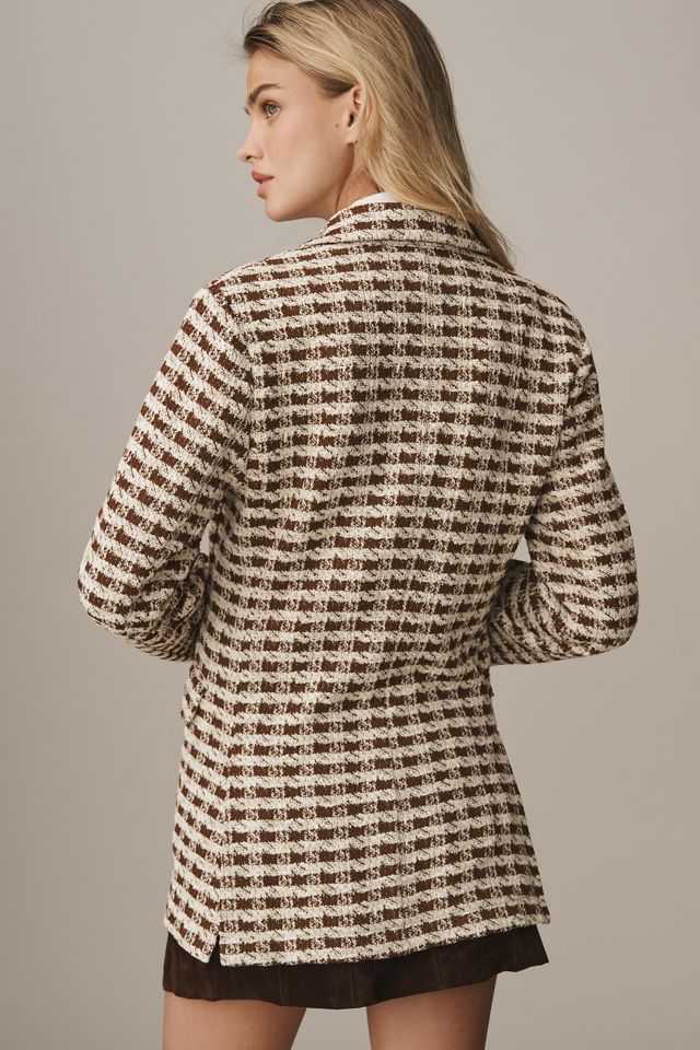 Dolan Left Coast Knit Houndstooth Blazer #1