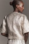 Dolan Left Coast Textured Lamé Crop Lady Jacket