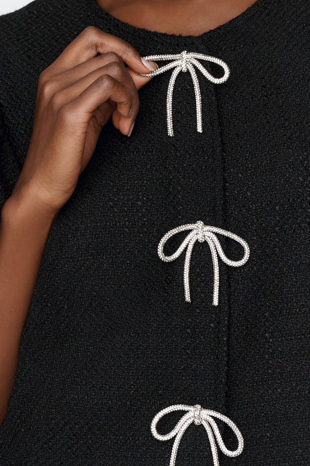 Dolan Left Coast Puff-Sleeve Bow-Embellished Blazer #3
