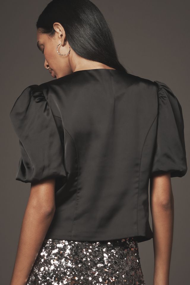 Dolan Left Coast Puff-Sleeve Crop Jacket #1