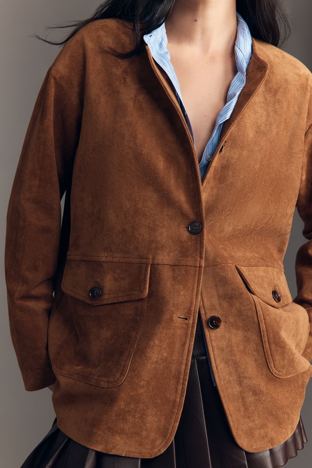 Dolan Faux Suede Blazer #1