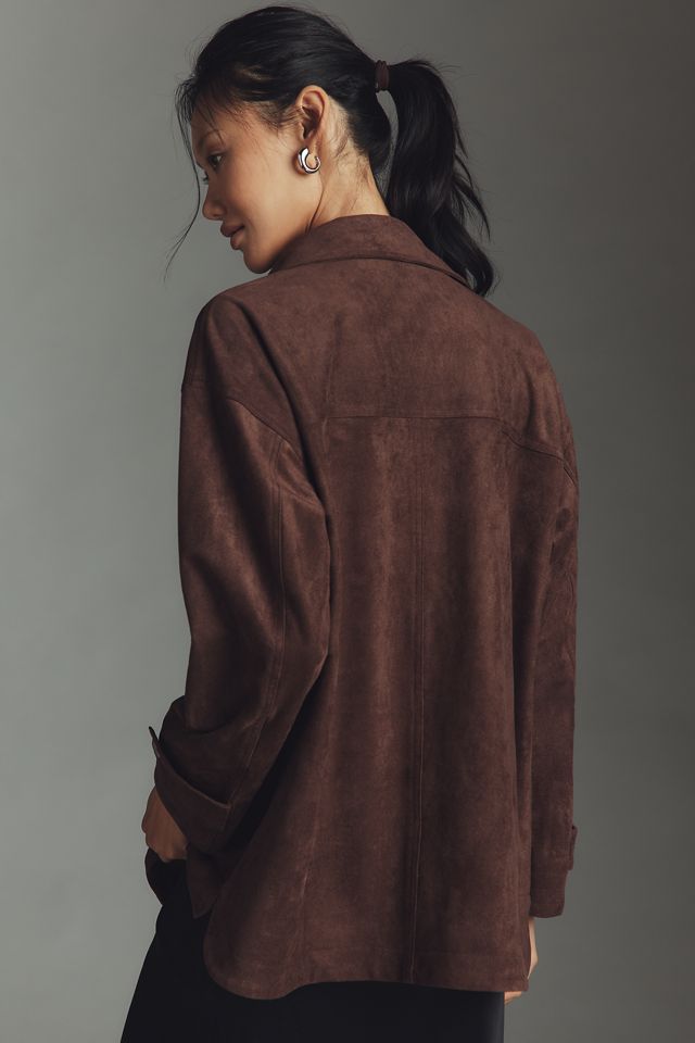 Dolan Faux-Suede Utility Jacket | Anthropologie