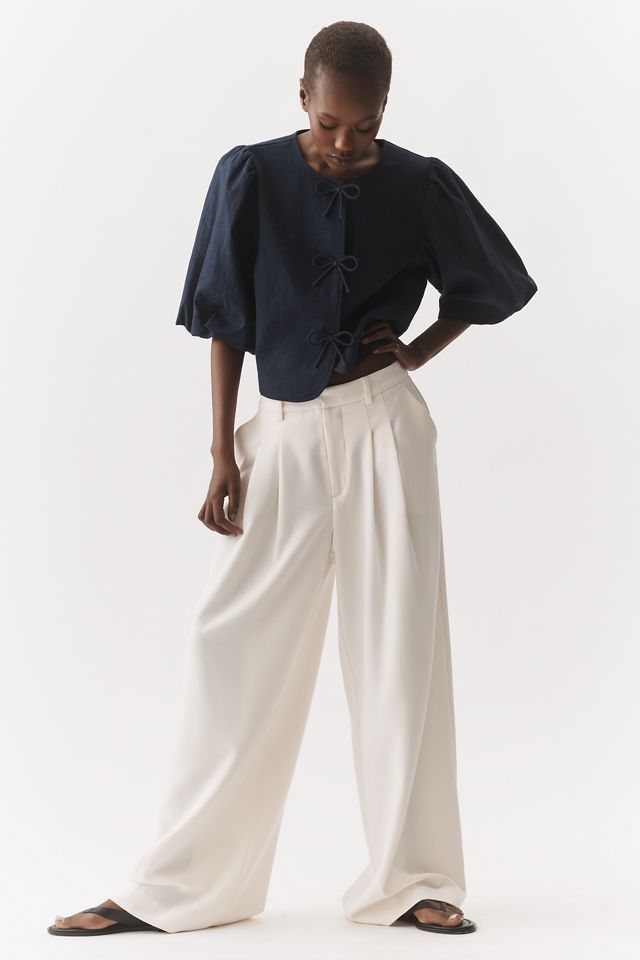 Dolan Left Coast Bow Puff-Sleeve Blazer #2