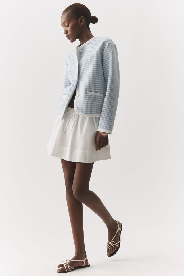 Dolan Left Coast Gingham Ponte Jacket | Anthropologie