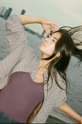 Dolan Left Coast Funnel-Neck Bubble-Hem Jacket