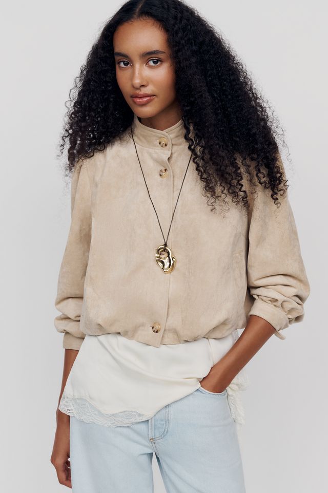 Dolan Left Coast Funnel-Neck Bubble-Hem Jacket #1