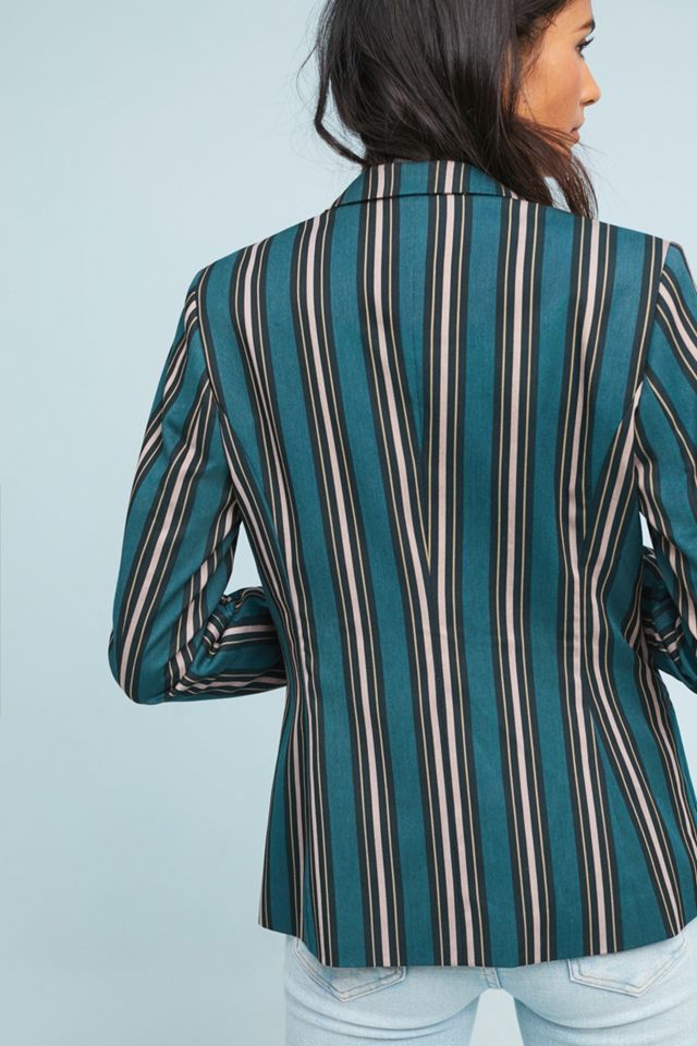 Tailored Stripe Blazer #4