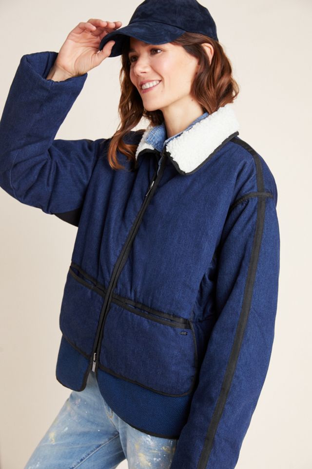 Scotch & Soda Sherpa-Trimmed Denim Jacket #3