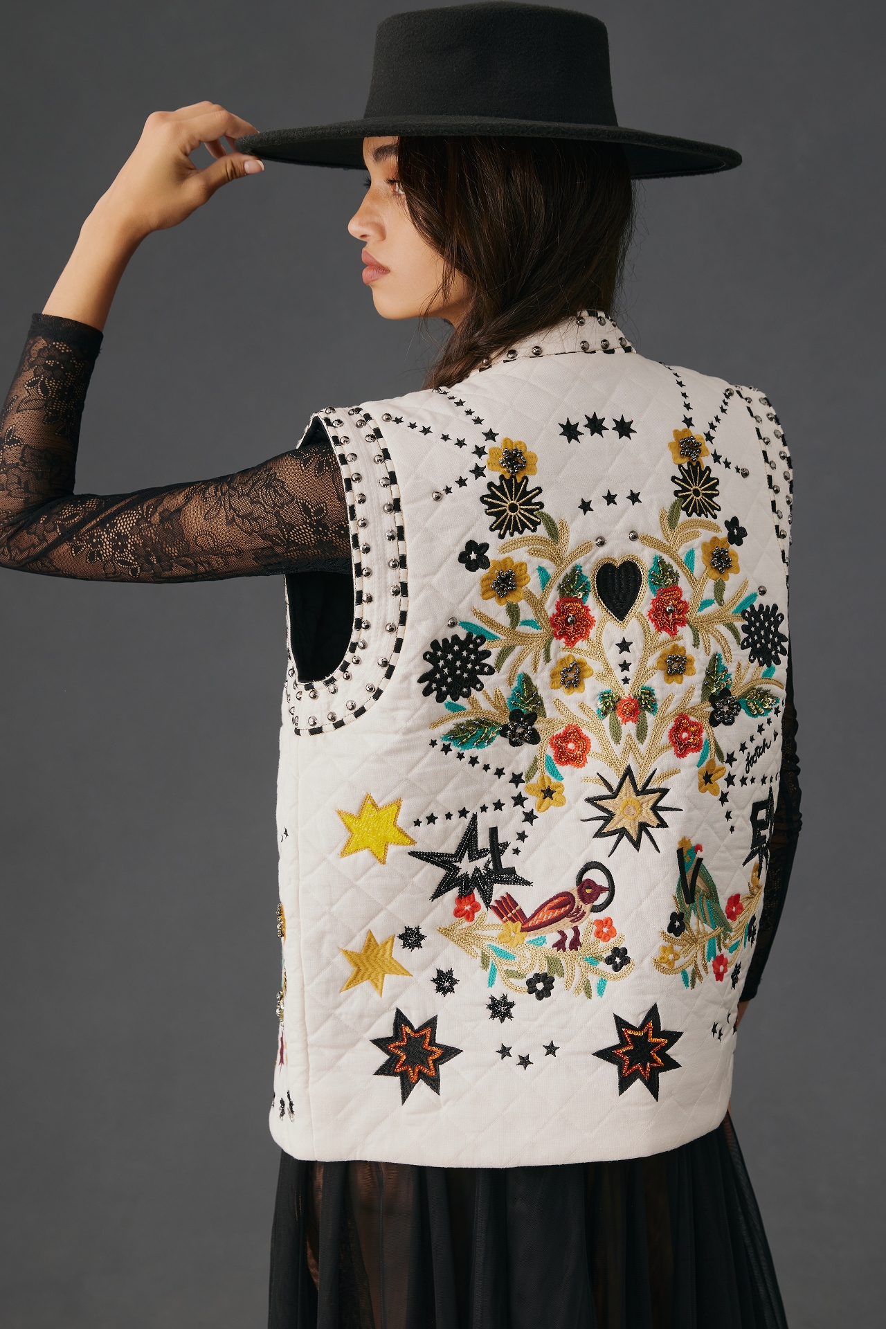 Scotch & Soda Embroidered Gilet Vest