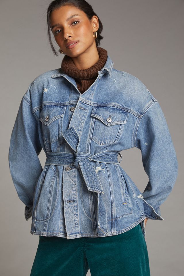 Citizens of Humanity Dolly Belted Denim Jacket | Anthropologie