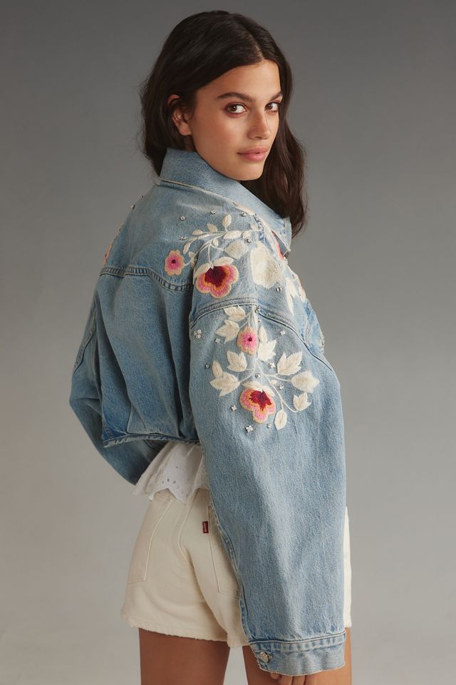 Citizens of Humanity Lena Embroidered Denim Jacket #1