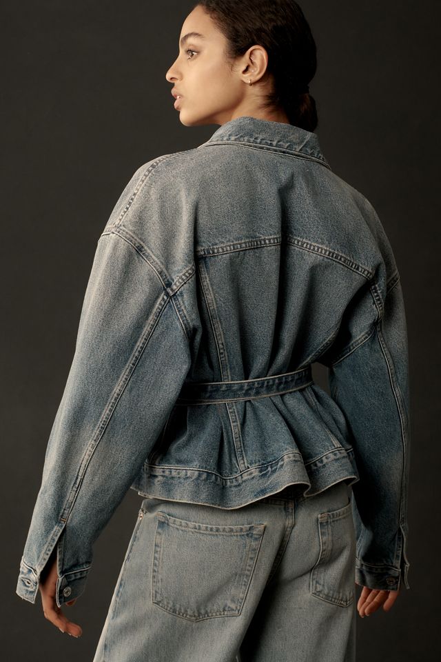 Citizens of Humanity Leela Denim Peplum Jacket | Anthropologie