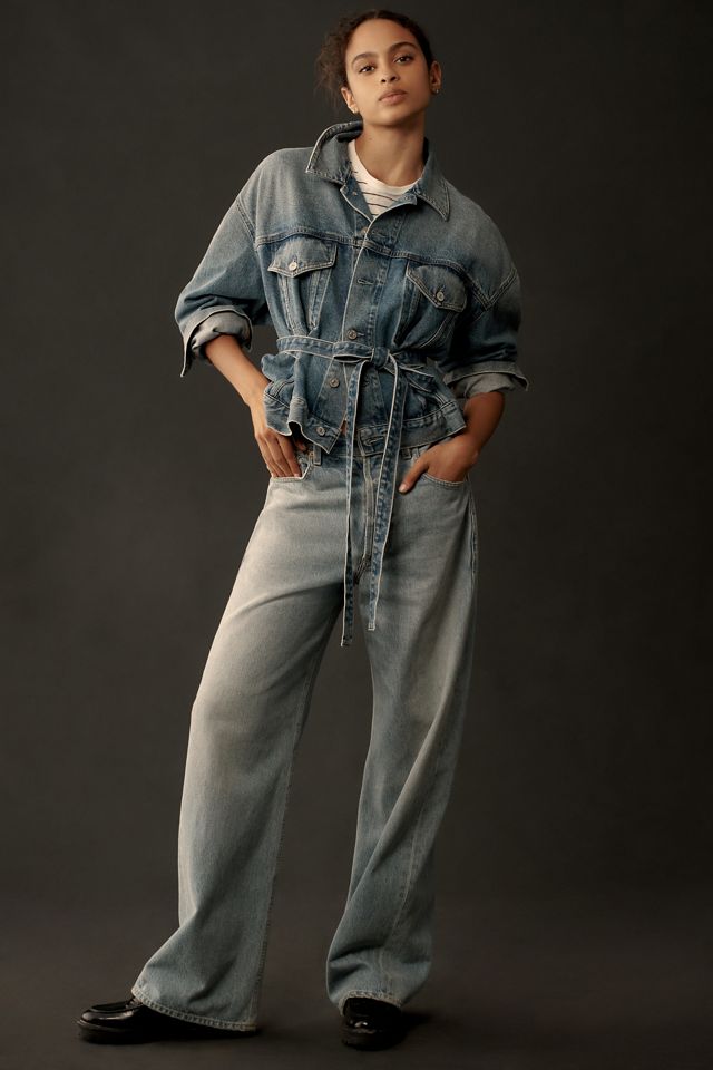 Citizens of Humanity Leela Denim Peplum Jacket | Anthropologie