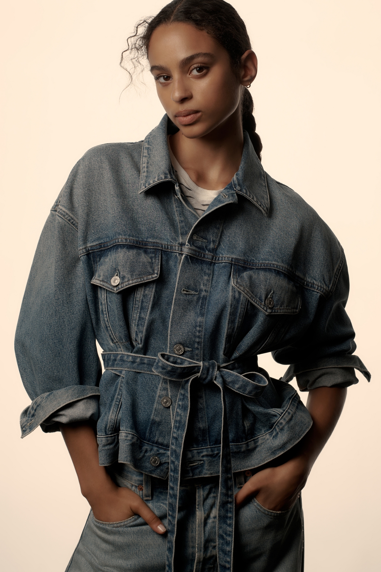 Citizens of Humanity Leela Denim Peplum Jacket