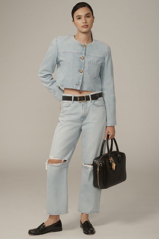 Citizens of Humanity Priah Cropped Denim Lady Jacket #3