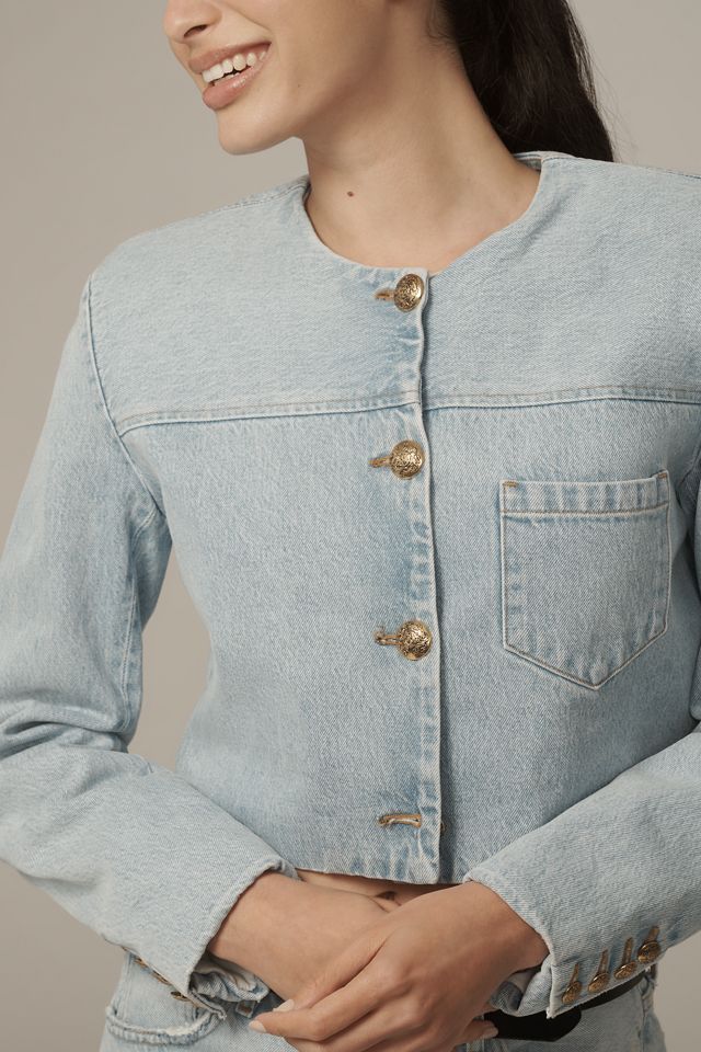 Citizens of Humanity Priah Cropped Denim Lady Jacket #4