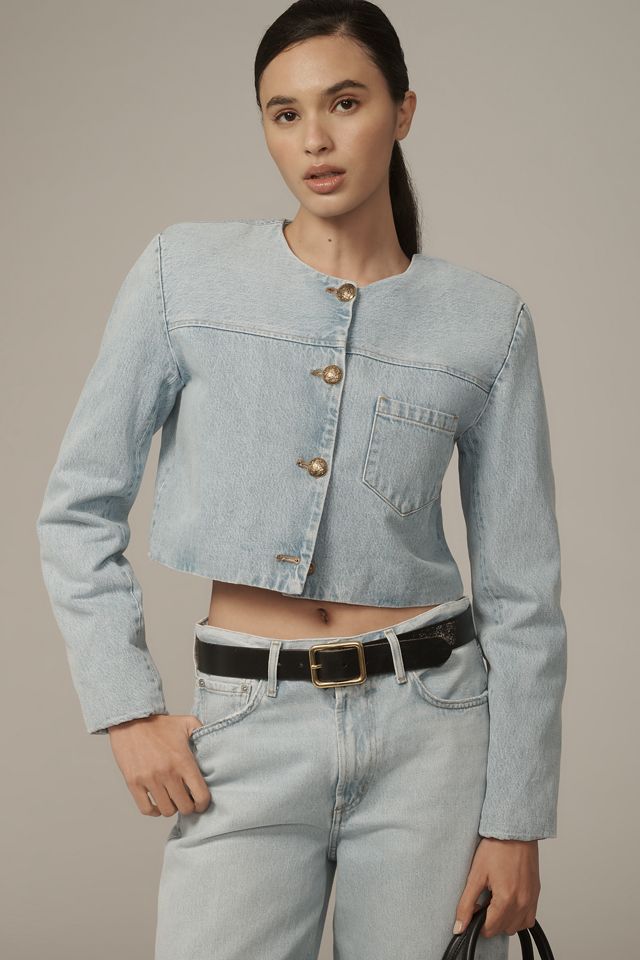 Citizens of Humanity Priah Cropped Denim Lady Jacket #1