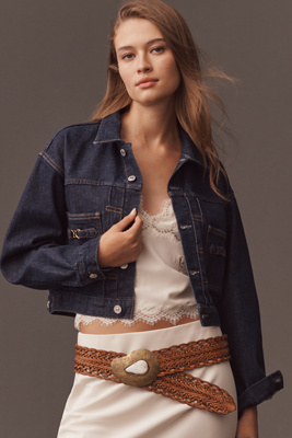Citizen Of Humanity Alma Denim Trucker Jacket In Blue