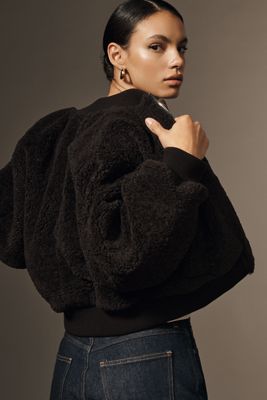 AGOLDE Iona Skye Shearling Bomber Jacket