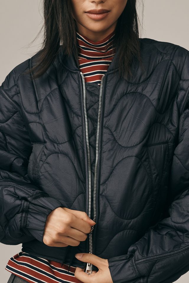 AGOLDE Iona Quilted Bomber Jacket #3