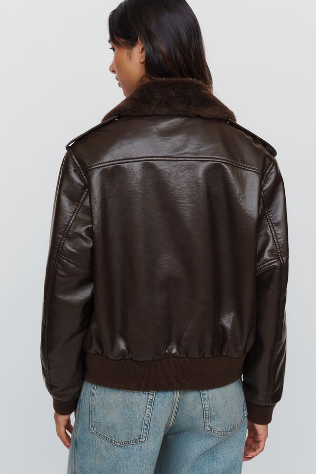 Citizens of Humanity Vintage Leather-Blend Bomber Jacket #1