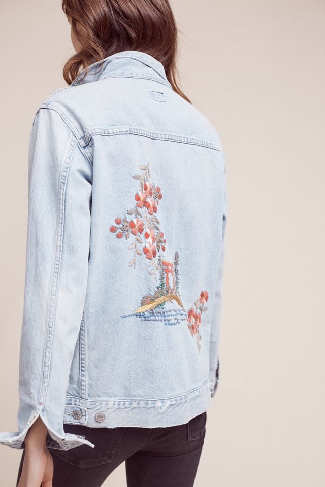 Citizens of Humanity Embroidered Denim Jacket #3