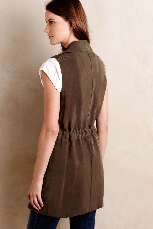 Draped Trench Vest #3