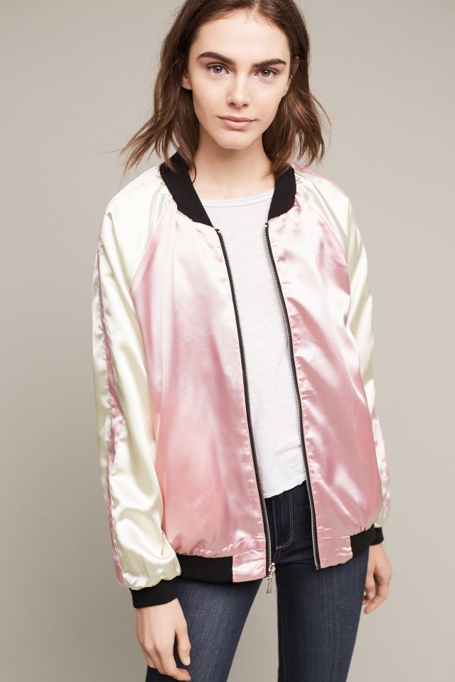 Embroidered Floral Bomber #2