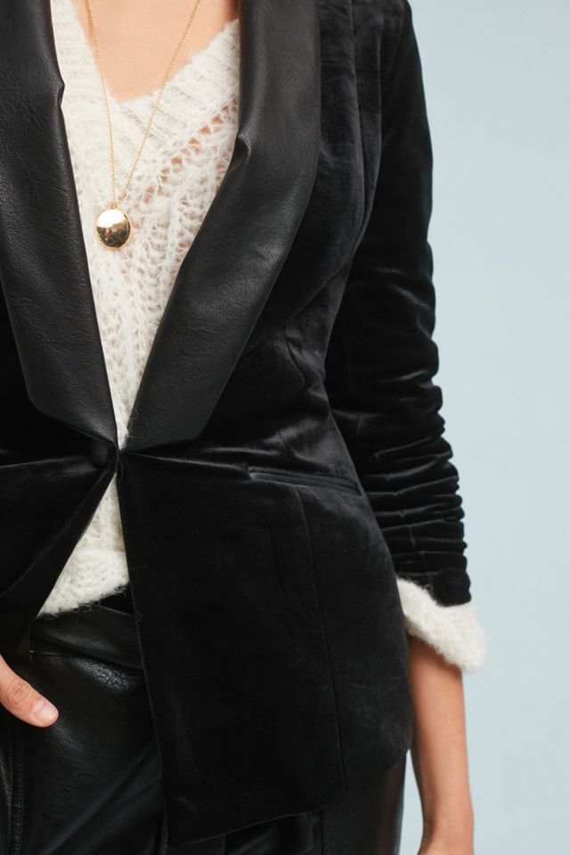 Boardroom Velvet Blazer #2