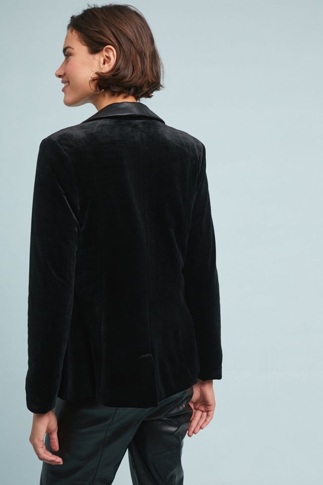 Boardroom Velvet Blazer #3