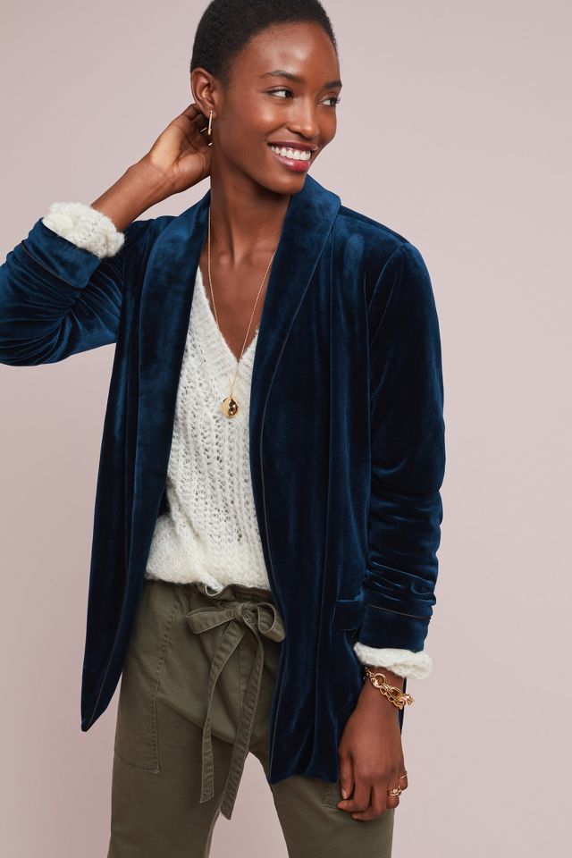 Anthropologie 2025 velvet blazer