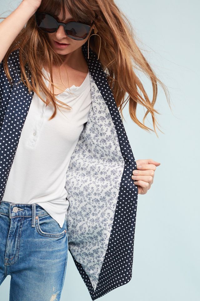 Classic Polka Dot Blazer #1