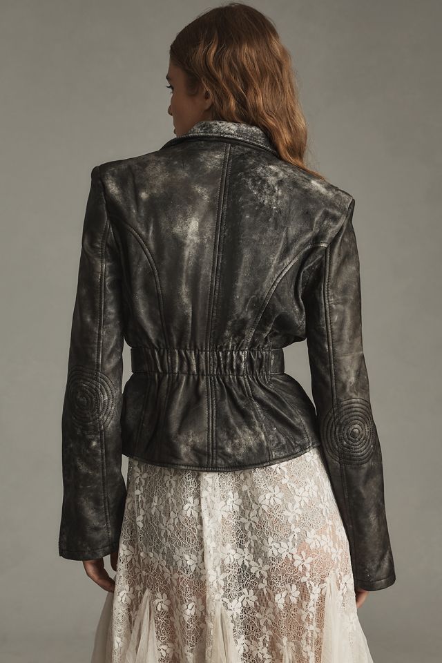 Understated Leather 90s Leather Moto Jacket #2