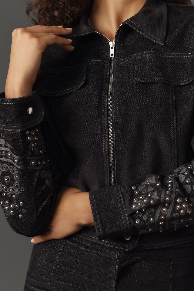 Understated Leather x Anthropologie True Love Studded Jacket #1