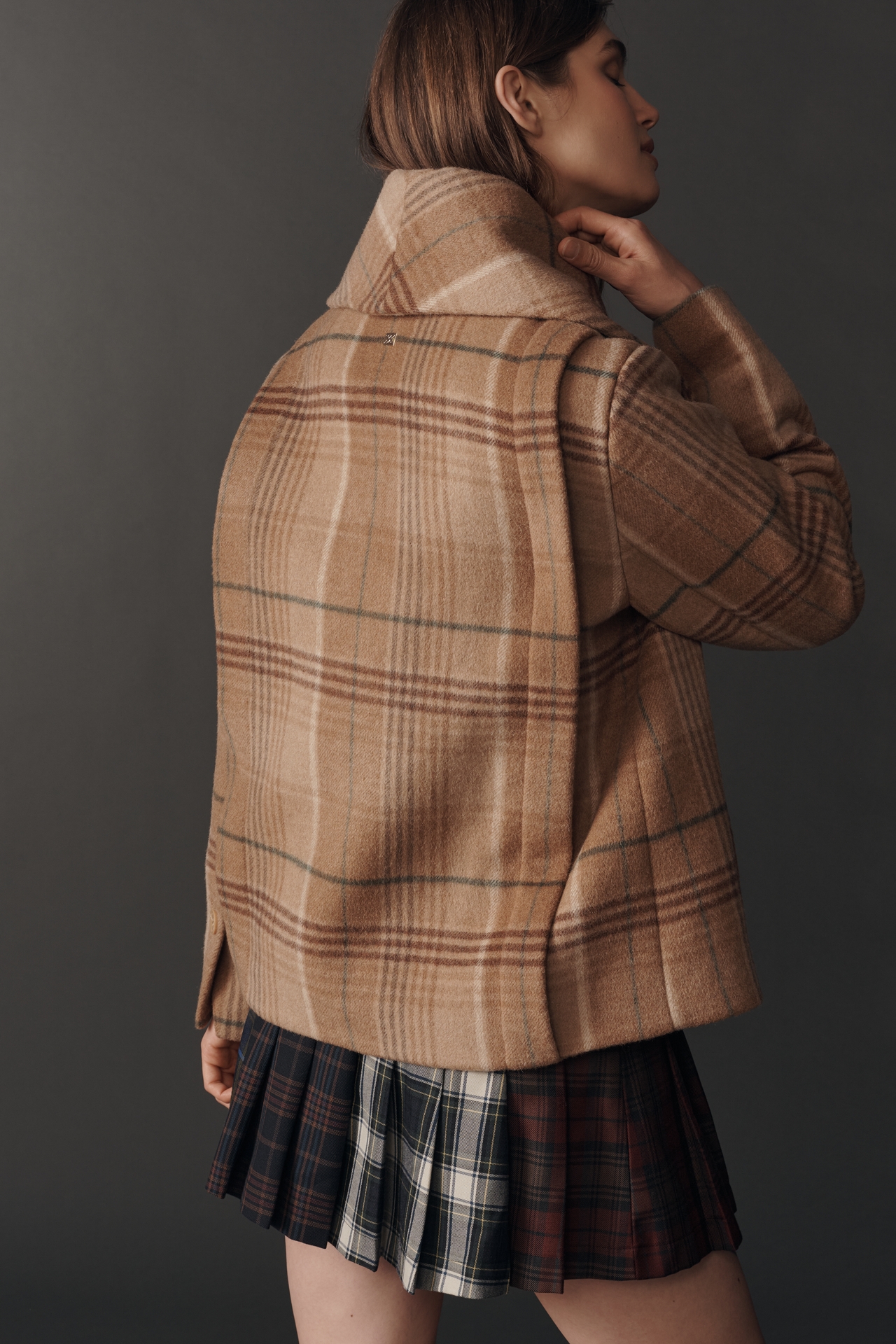 Soia & Kyo Double-Breasted Wool Jacket