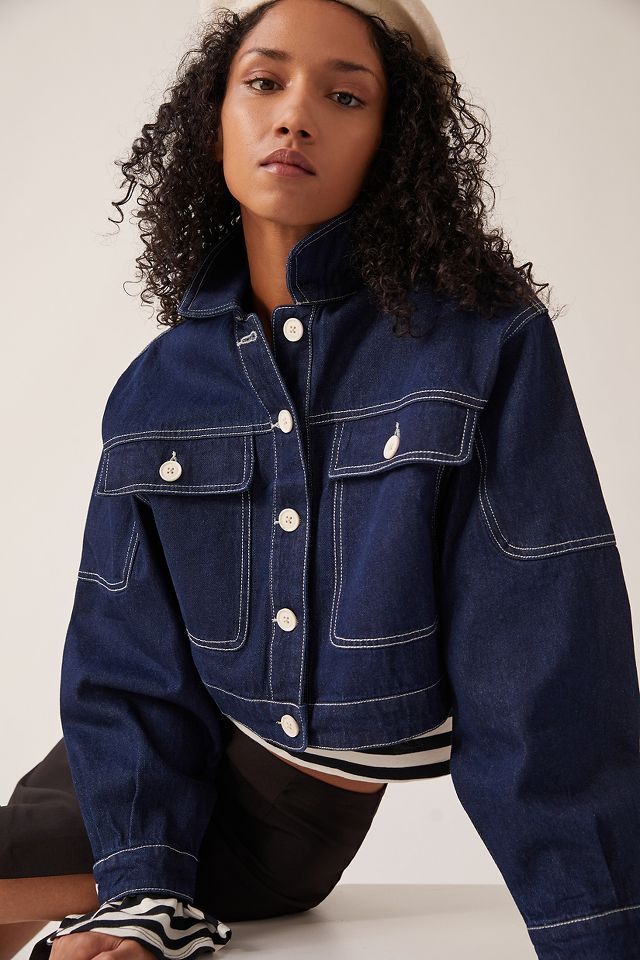 Anthropologie hotsell denim jacket