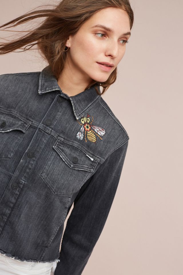 Mother Straight A Frayed Denim Jacket