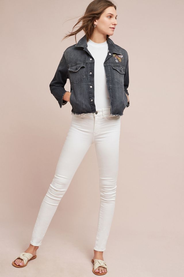 Mother Straight A Frayed Denim Jacket #1