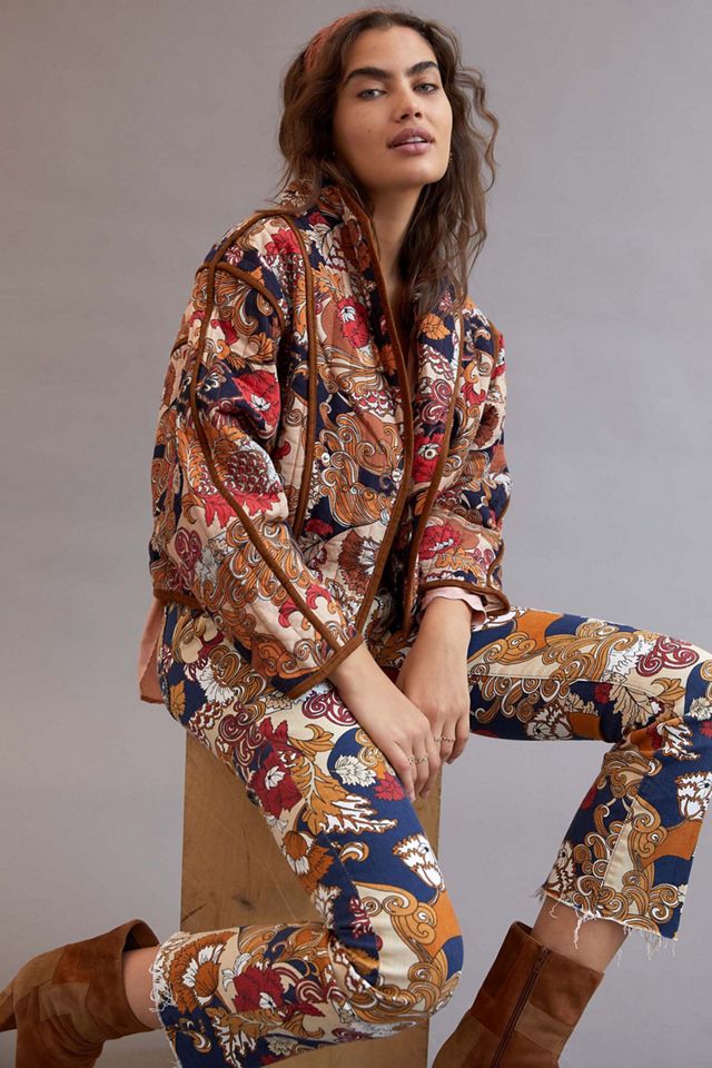 MOTHER Big Time Quilted Floral Jacket | Anthropologie