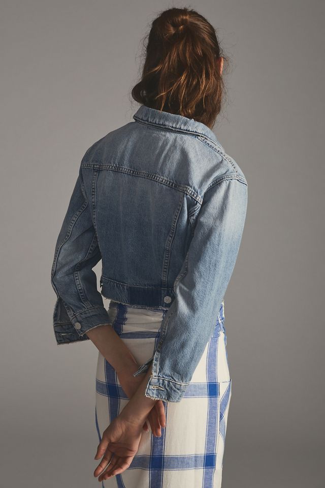 MOTHER The Big Shorty Cropped Denim Jacket #2