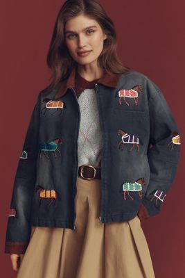FOUND Lariat Horse Embroidery Jacket