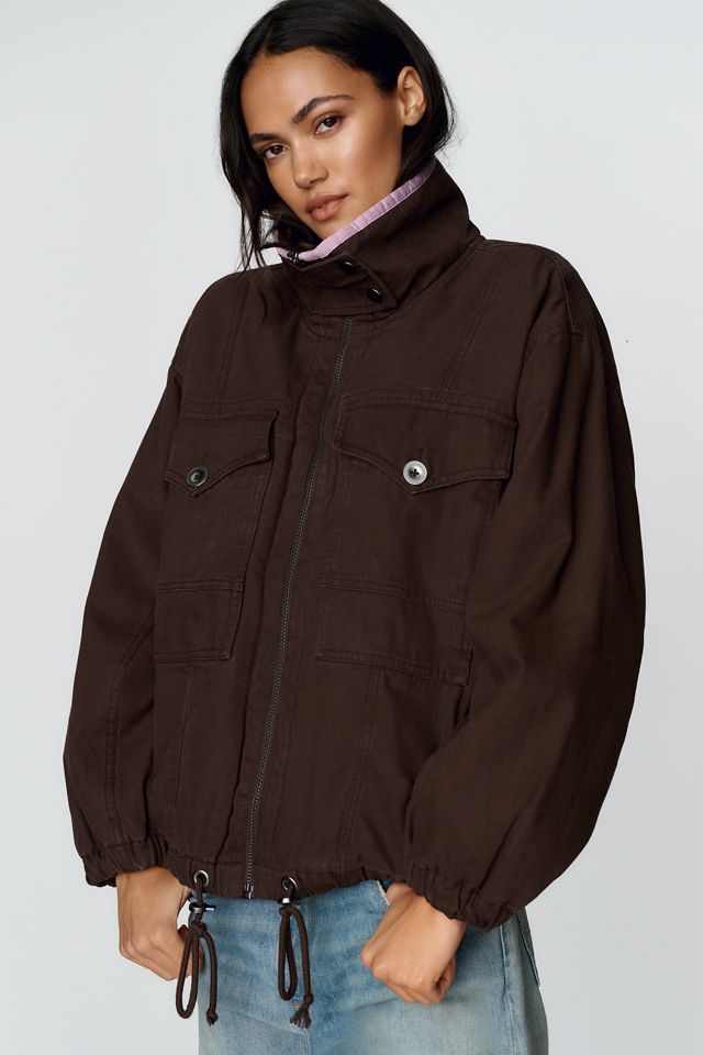 Pilcro 100% Cotton Utility Puffer Jacket #3
