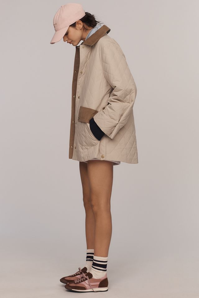 Barbour Corinne Corduroy-Trim Quilted Jacket #3