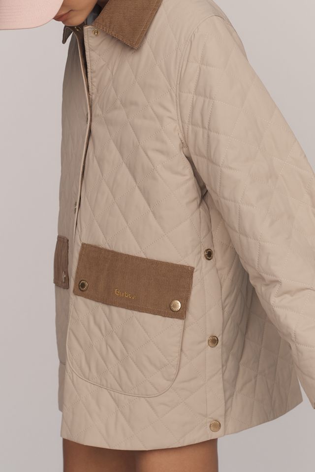 Barbour Corinne Corduroy-Trim Quilted Jacket #4
