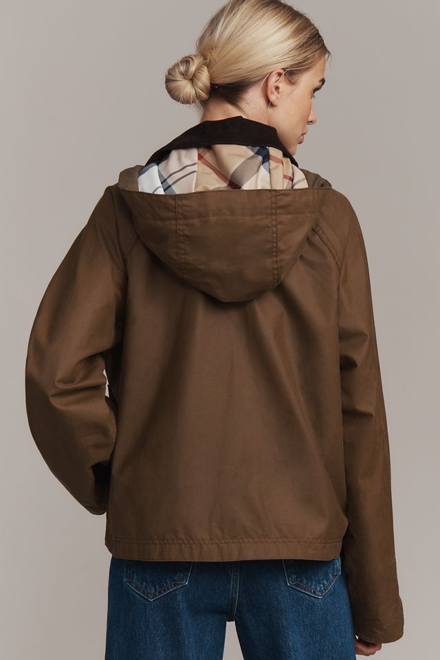 Barbour Myra Waxed Cotton Duffle Coat #2