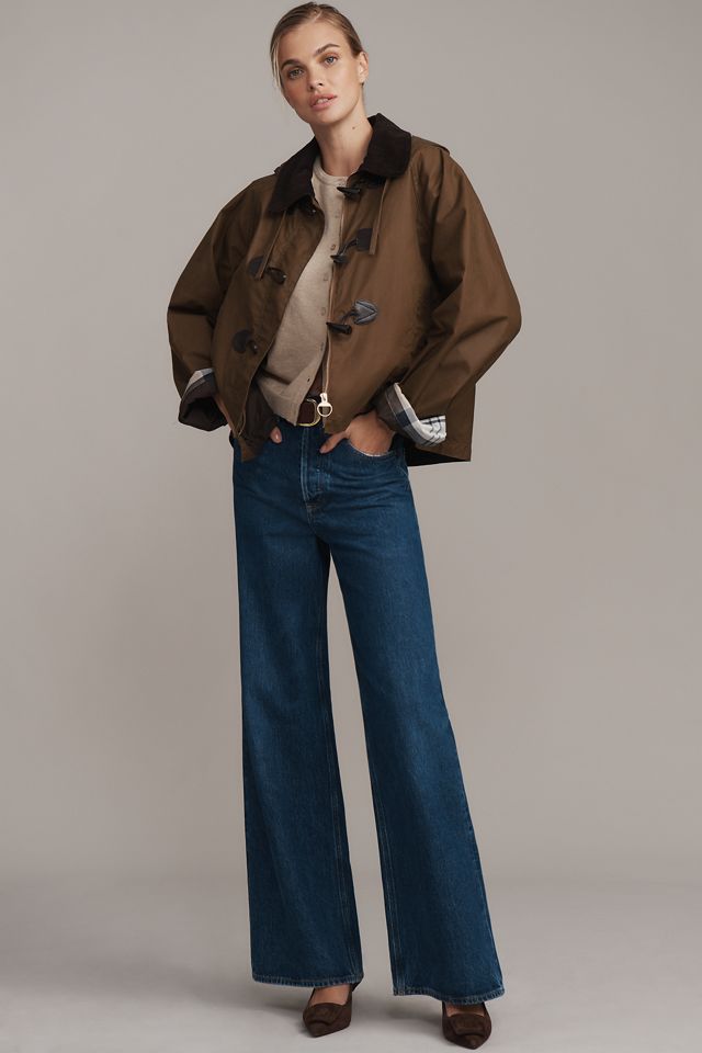 Barbour Myra Waxed Cotton Duffle Coat #3